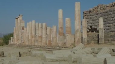 Magnesia Antik Kenti, İyonya 'daki antik bir Yunan kenti olan Maeander' da harabe halindedir. Aydın, Türkiye.
