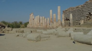 Magnesia Antik Kenti, İyonya 'daki antik bir Yunan kenti olan Maeander' da harabe halindedir. Aydın, Türkiye.