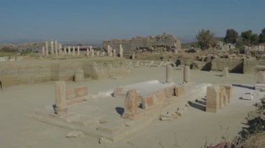 Magnesia Antik Kenti, İyonya 'daki antik bir Yunan kenti olan Maeander' da harabe halindedir. Aydın, Türkiye.