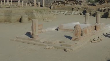 Magnesia Antik Kenti, İyonya 'daki antik bir Yunan kenti olan Maeander' da harabe halindedir. Aydın, Türkiye.