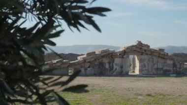 Magnesia Antik Kenti, İyonya 'daki antik bir Yunan kenti olan Maeander' da harabe halindedir. Aydın, Türkiye.