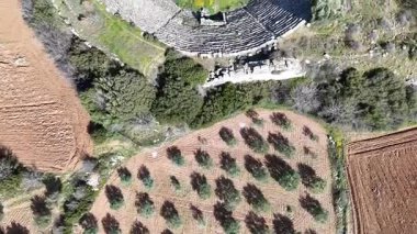 Antik Aphrodisias kentinin insansız hava aracı görüntüsü, Aydın - Türkiye