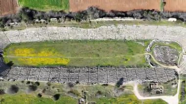 Antik Aphrodisias kentinin insansız hava aracı görüntüsü, Aydın - Türkiye