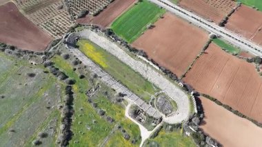 Antik Aphrodisias kentinin insansız hava aracı görüntüsü, Aydın - Türkiye