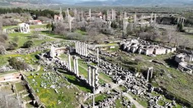 Antik Aphrodisias kentinin insansız hava aracı görüntüsü, Aydın - Türkiye