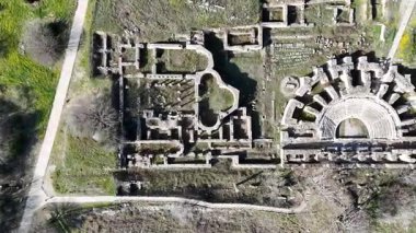 Antik Aphrodisias kentinin insansız hava aracı görüntüsü, Aydın - Türkiye
