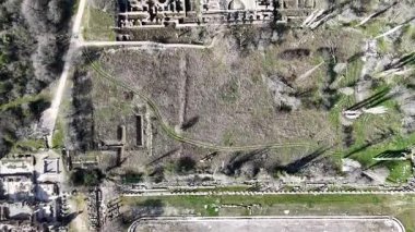 Antik Aphrodisias kentinin insansız hava aracı görüntüsü, Aydın - Türkiye