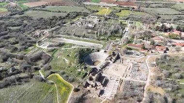 Antik Aphrodisias kentinin insansız hava aracı görüntüsü, Aydın - Türkiye