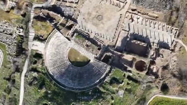 Antik Aphrodisias kentinin insansız hava aracı görüntüsü, Aydın - Türkiye