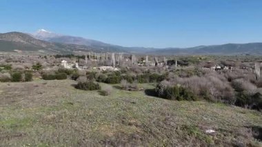 Antik Aphrodisias kentinin insansız hava aracı görüntüsü, Aydın - Türkiye