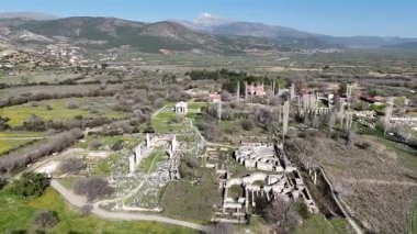 Antik Aphrodisias kentinin insansız hava aracı görüntüsü, Aydın - Türkiye