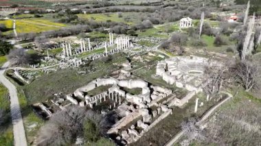 Antik Aphrodisias kentinin insansız hava aracı görüntüsü, Aydın - Türkiye