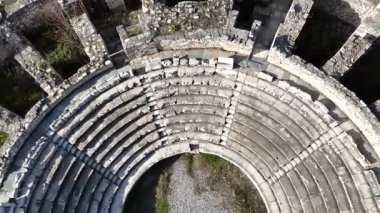 Antik Aphrodisias kentinin insansız hava aracı görüntüsü, Aydın - Türkiye