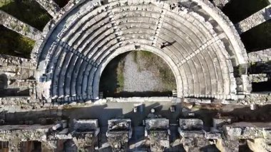 Antik Aphrodisias kentinin insansız hava aracı görüntüsü, Aydın - Türkiye