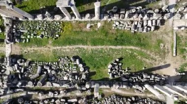 Antik Aphrodisias kentinin insansız hava aracı görüntüsü, Aydın - Türkiye