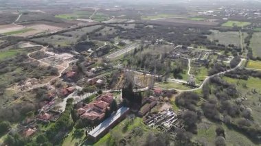 Antik Aphrodisias kentinin insansız hava aracı görüntüsü, Aydın - Türkiye