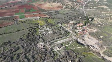 Antik Aphrodisias kentinin insansız hava aracı görüntüsü, Aydın - Türkiye