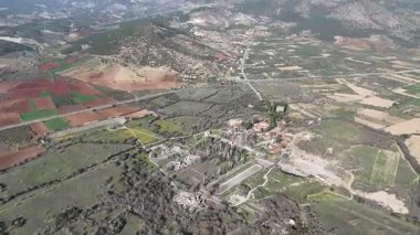 Antik Aphrodisias kentinin insansız hava aracı görüntüsü, Aydın - Türkiye