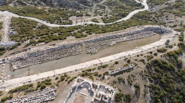 Kibyra antik şehrinin havadan görünüşü. Burdur, Türkiye