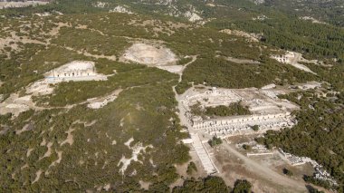 Kibyra antik şehrinin havadan görünüşü. Burdur, Türkiye