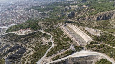 Kibyra antik şehrinin havadan görünüşü. Burdur, Türkiye