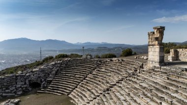Kibyra antik şehrinin havadan görünüşü. Burdur, Türkiye