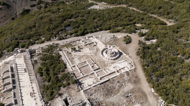 Kibyra antik şehrinin havadan görünüşü. Burdur, Türkiye