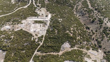 Kibyra antik şehrinin havadan görünüşü. Burdur, Türkiye