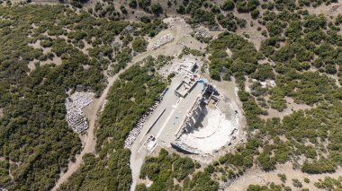 Kibyra antik şehrinin havadan görünüşü. Burdur, Türkiye
