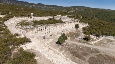 Kibyra antik şehrinin havadan görünüşü. Burdur, Türkiye