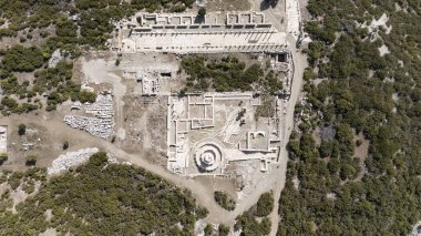Kibyra antik şehrinin havadan görünüşü. Burdur, Türkiye