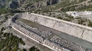 Kibyra antik şehrinin havadan görünüşü. Burdur, Türkiye