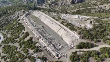 Kibyra antik şehrinin havadan görünüşü. Burdur, Türkiye