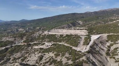 Kibyra antik şehrinin havadan görünüşü. Burdur, Türkiye