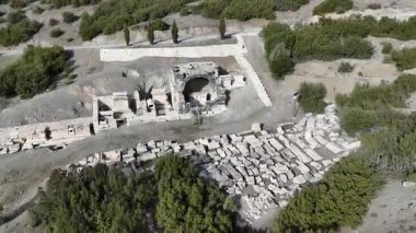 Kibyra antik şehrinin havadan görünüşü. Burdur, Türkiye