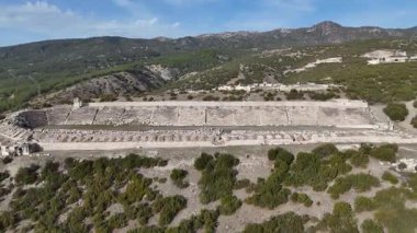 Kibyra antik şehrinin havadan görünüşü. Burdur, Türkiye