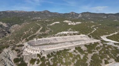 Kibyra antik şehrinin havadan görünüşü. Burdur, Türkiye