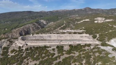 Kibyra antik şehrinin havadan görünüşü. Burdur, Türkiye