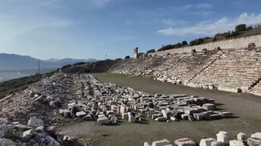 Kibyra antik şehrinin havadan görünüşü. Burdur, Türkiye
