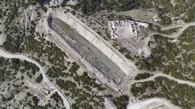 Kibyra antik şehrinin havadan görünüşü. Burdur, Türkiye