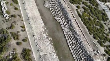 Kibyra antik şehrinin havadan görünüşü. Burdur, Türkiye