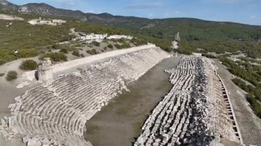 Kibyra antik şehrinin havadan görünüşü. Burdur, Türkiye