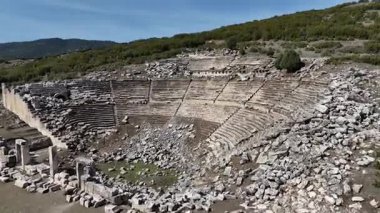 Kibyra antik şehrinin havadan görünüşü. Burdur, Türkiye