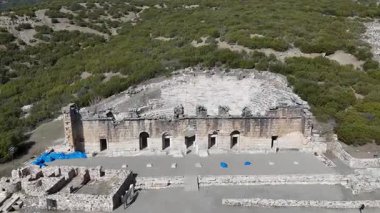 Kibyra antik şehrinin havadan görünüşü. Burdur, Türkiye