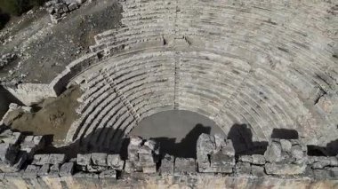 Kibyra antik şehrinin havadan görünüşü. Burdur, Türkiye