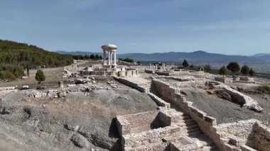 Kibyra antik şehrinin havadan görünüşü. Burdur, Türkiye