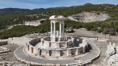 Kibyra antik şehrinin havadan görünüşü. Burdur, Türkiye