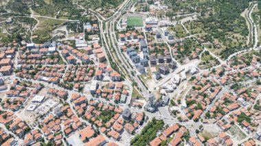 Isparta kentinin en üst görünümü: Türkiye