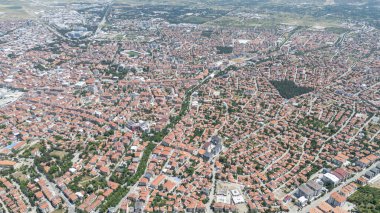 Isparta kentinin en üst görünümü: Türkiye