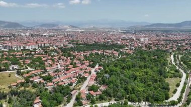 Isparta kentinin en üst görünümü: Türkiye